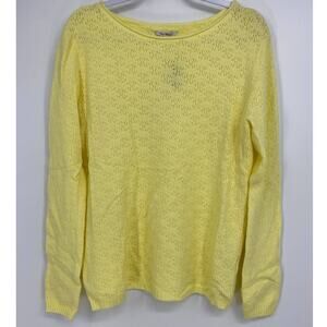 Vila Milano Womens Yellow Super Soft Knit Sweater NEW Size XL